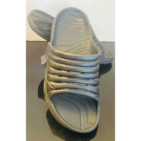 Hoka One One Black Ora Recovery Slides  Size 10 - Picture 6 of 10